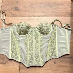 UO out from under lace corset top